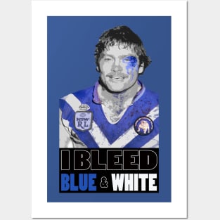 OG FOOTY - Canterbury Bulldogs - Terry Lamb - I BLEED BLUE 'N WHITE Posters and Art